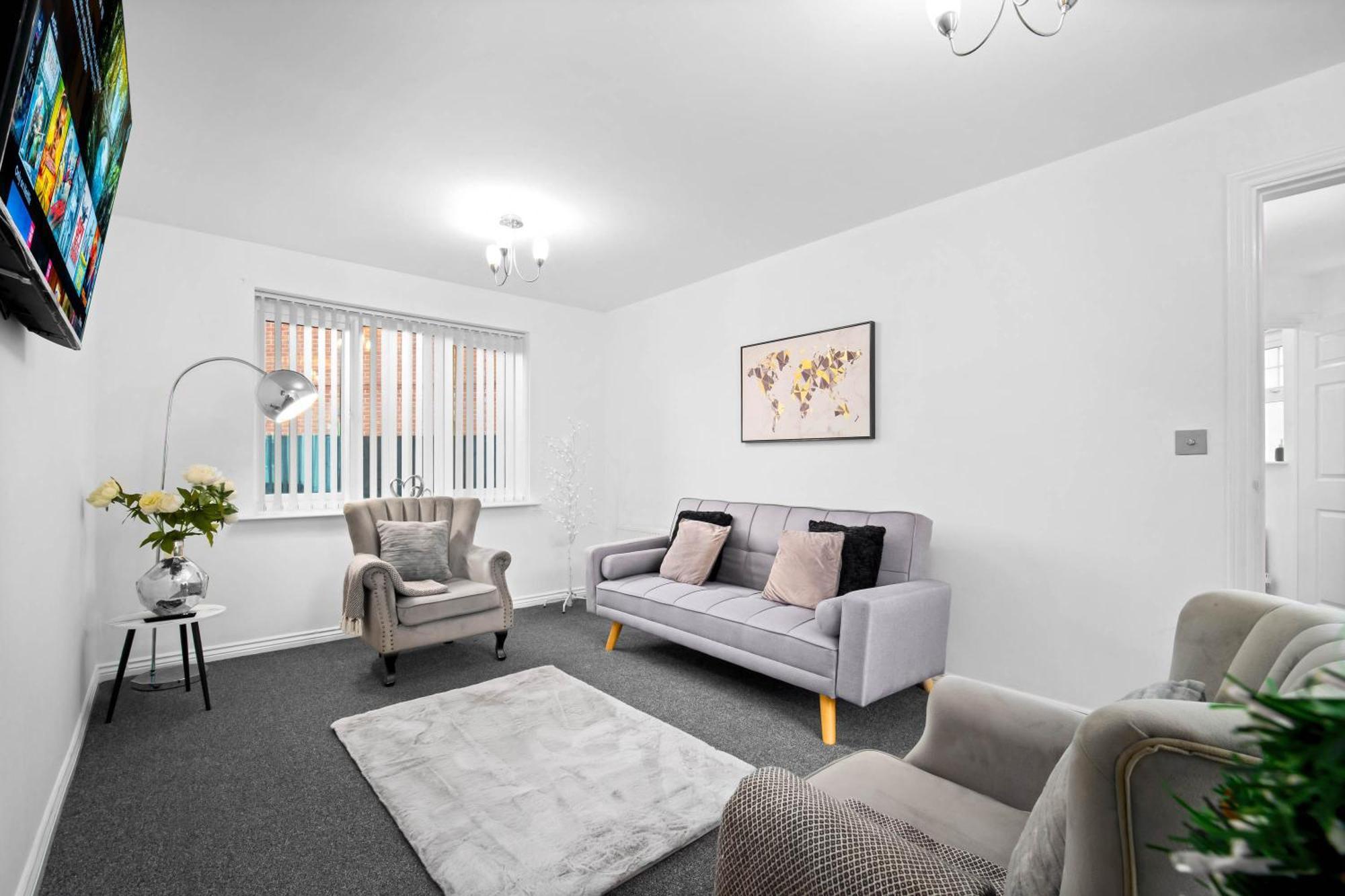 Harmony House 3 Bedroom New Build For Families, Contractors, Black Country Museum Sleeps 6 Типтон Экстерьер фото
